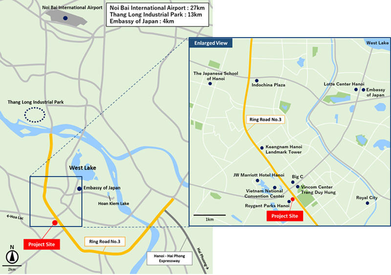 【Guide map of the Project site】