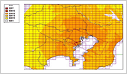 震度予測図（広域）