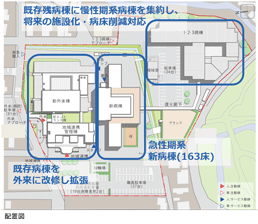 弘前愛成会病院　地図