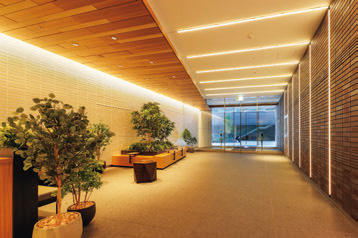 パークスサウススクエア、2階オフィスエントランスホール