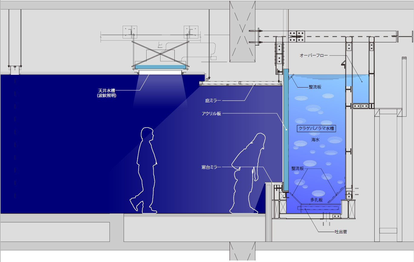 水槽断面図