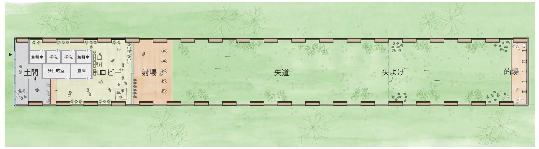 弓道場としての利用イメージ