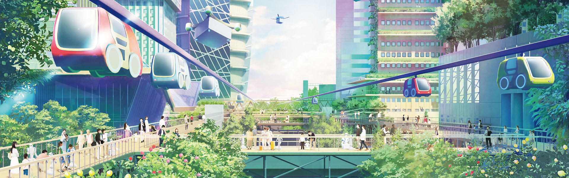 みらいの都市 － | 2030年の技術、その先の未来。 | 大成建設 ...